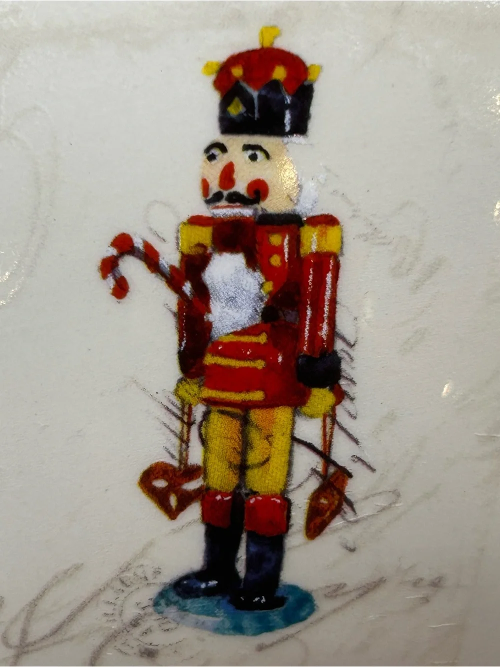 Williams Sonoma Nutcracker Footed Cereal Bowl Holiday Discontinued Replacement